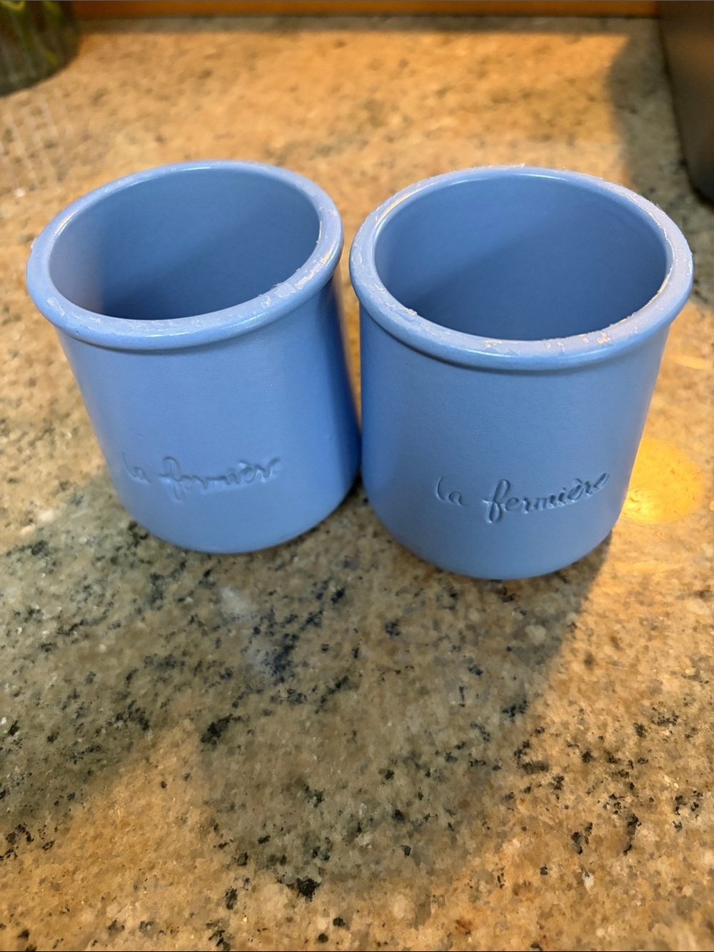 LA FERMIÈRE yogurt pots - set of 2; many sets available.